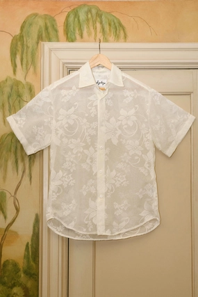 Lace Trev Button Down (Size M) Sporty Design EthicallySourced