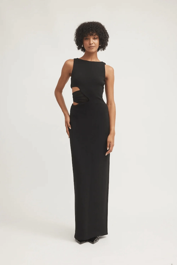 Valentina Dress Black Cool Undertone
