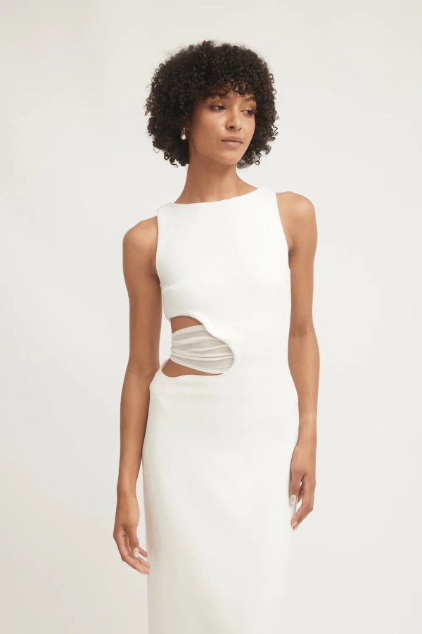 Valentina Dress Ivory Non-Pilling