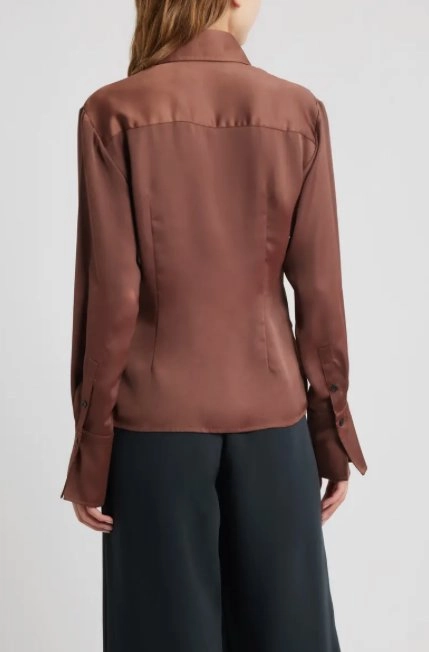 Venus Popover Blouse Umber PreWashed