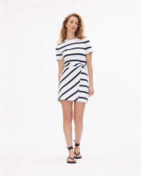 Chic and Simple Short Striped Cody Dress