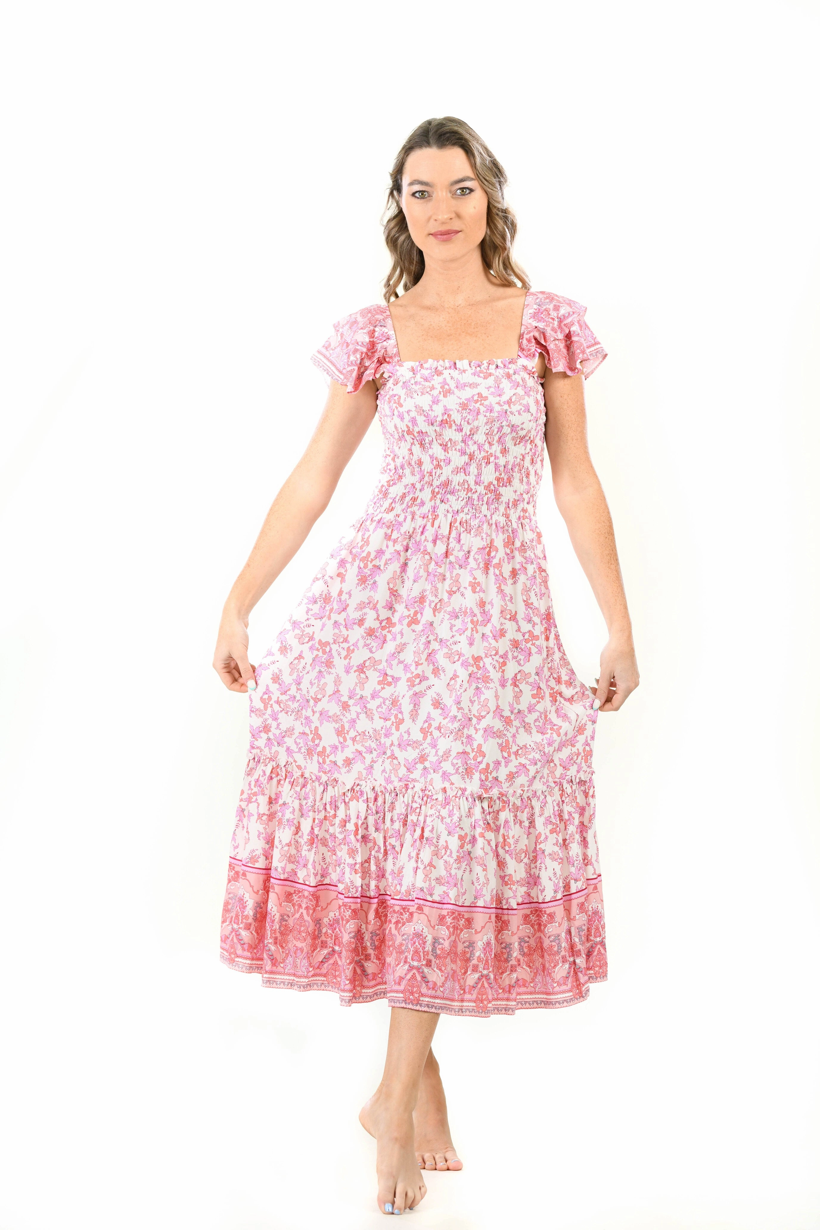 Grace Vibe Matilda Dress / Rouge Floral