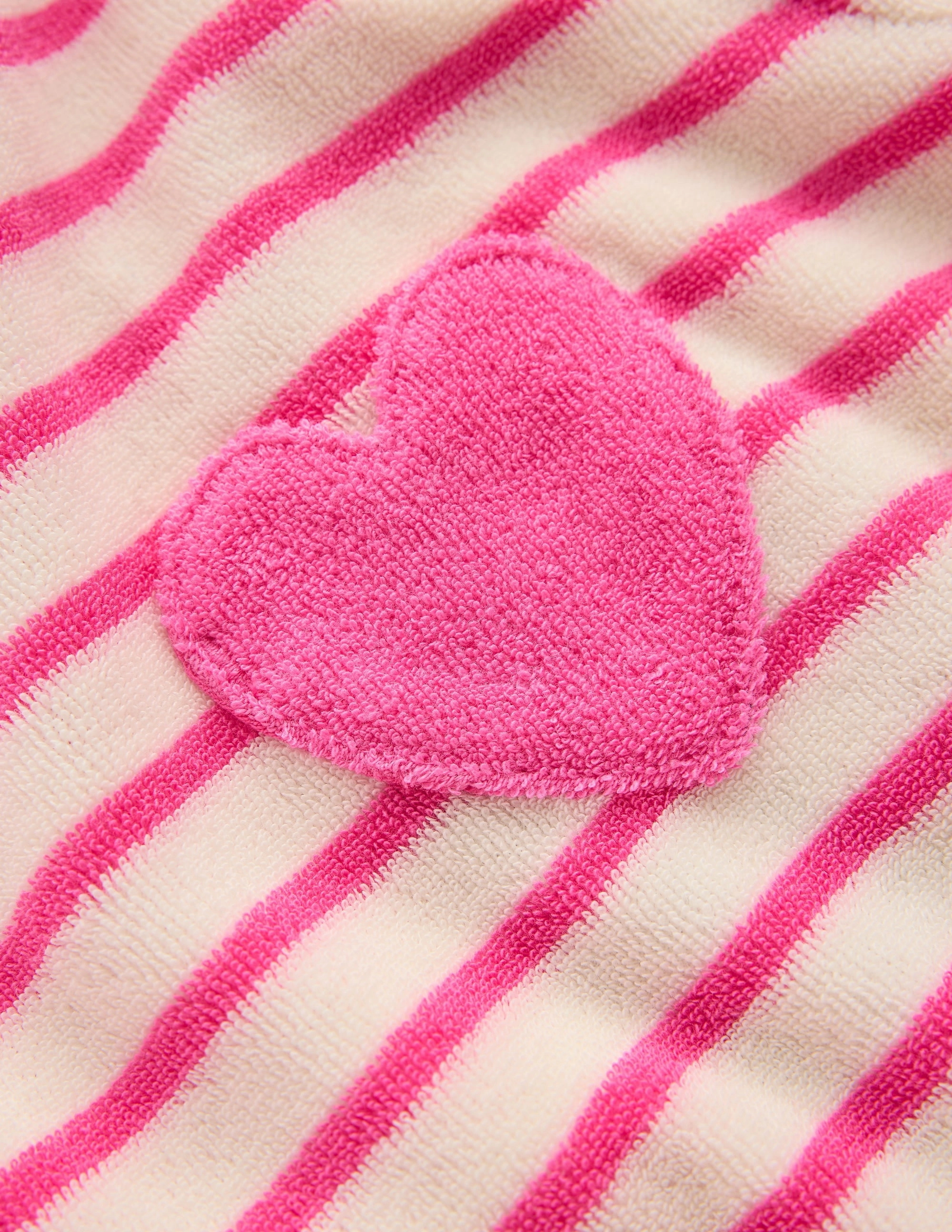 Wrinkle Resistant Finish Towelling Top-Sorbet Pink/ Ivory Stripe