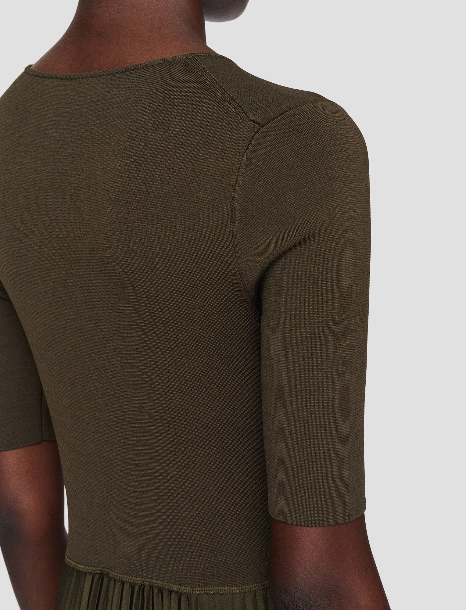 Knit Weave Pliss Darno Dress Satin Fabric