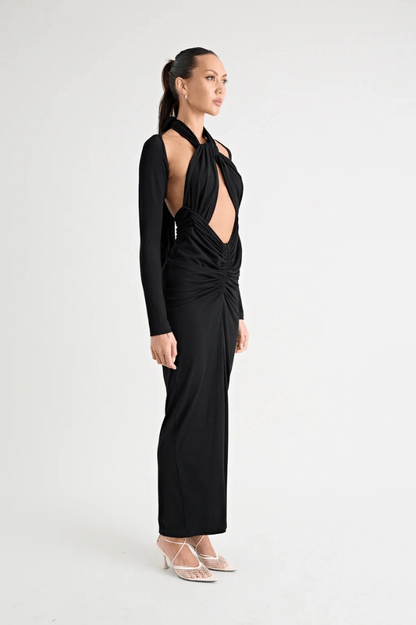 Versatile Look Victoria Maxi Dress Black