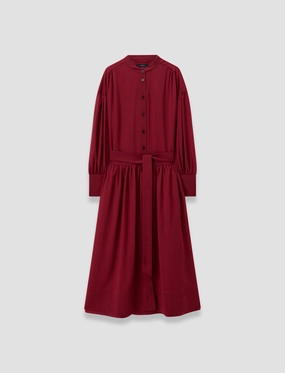 Emma Sheer Fine Wool Dress Sharp Finish