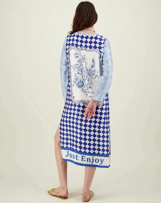 Violet V-Neck T-Dress Amalfi Coast Simple yet chic gown elegant design