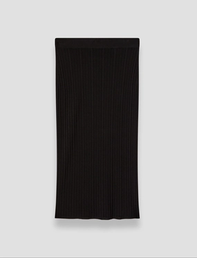 Feminine Charm Easy Fashion Viscose Rib Knit Skirt