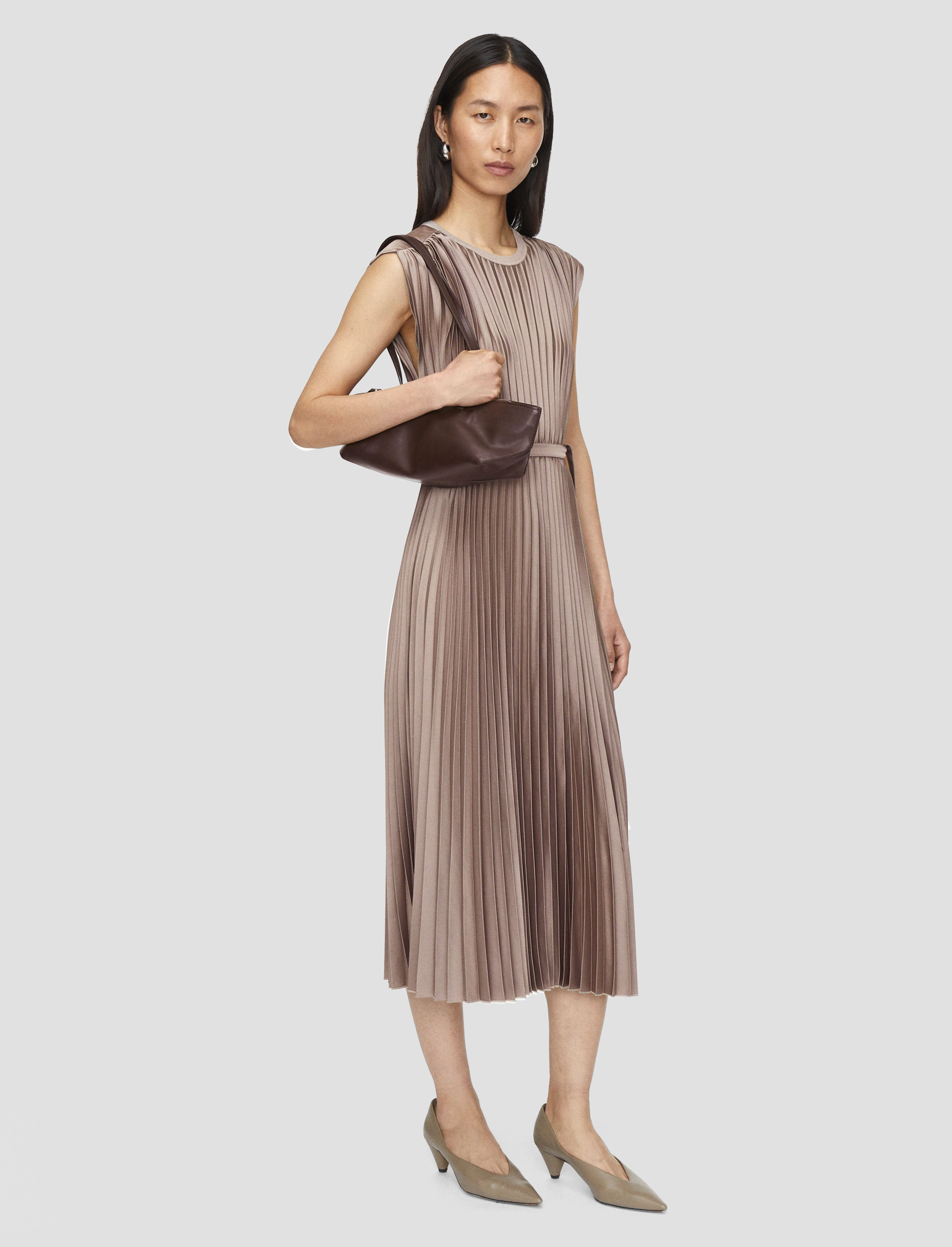 Timeless Appeal Day Fit Volta Knit Weave Pliss Dress