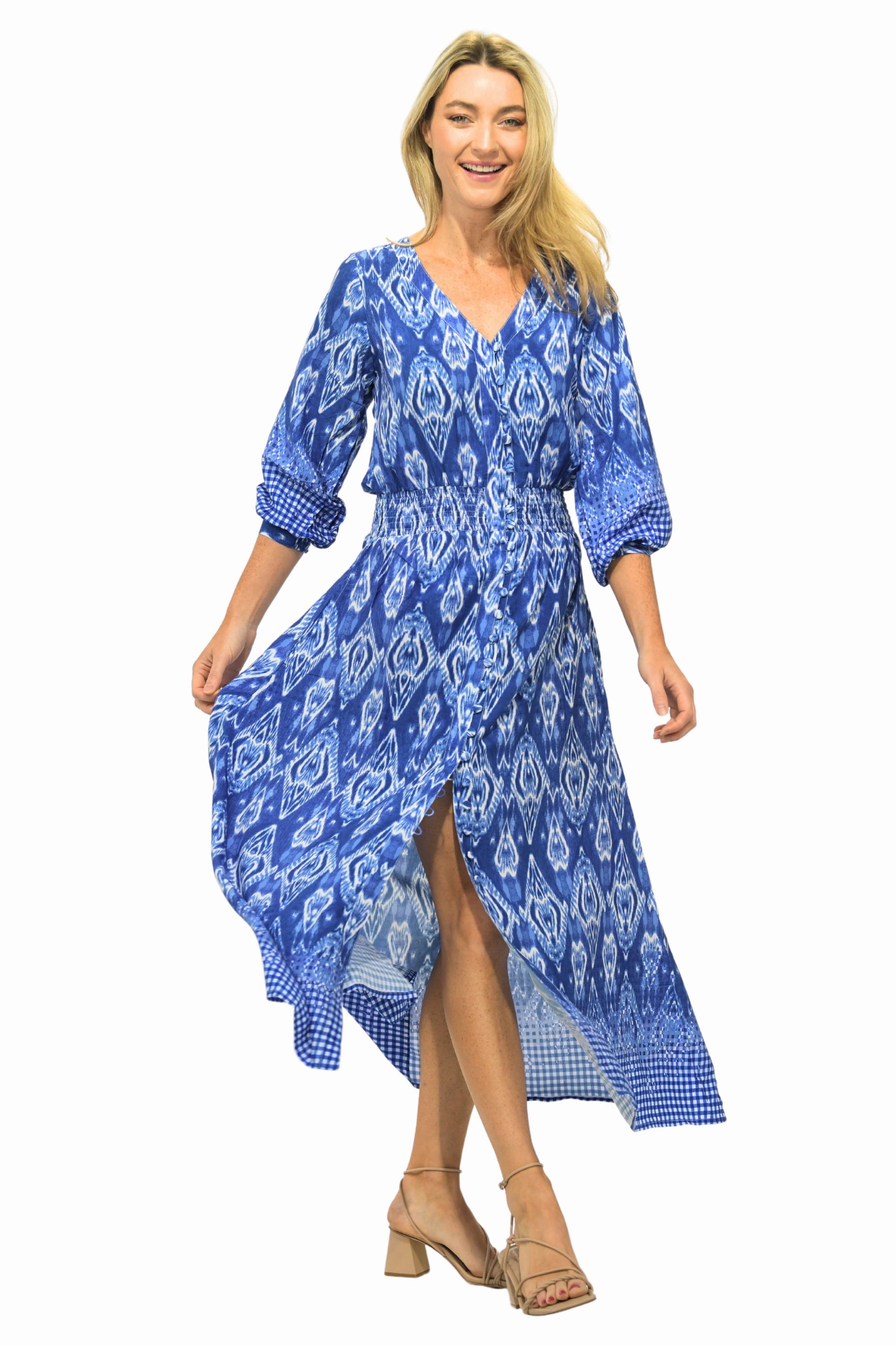 NonSlipClosure Travel piece Kelsey Dress Long / Marine