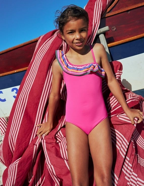 Lila One Shoulder Swimsuit-Pink Ric Rac Pastel-Shade