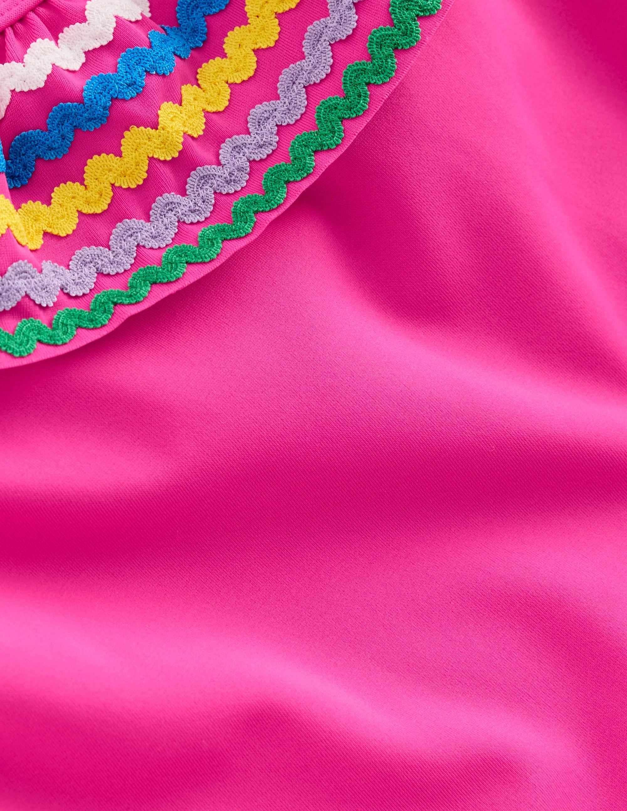 Lila One Shoulder Swimsuit-Pink Ric Rac Quick Toggle Adjustment