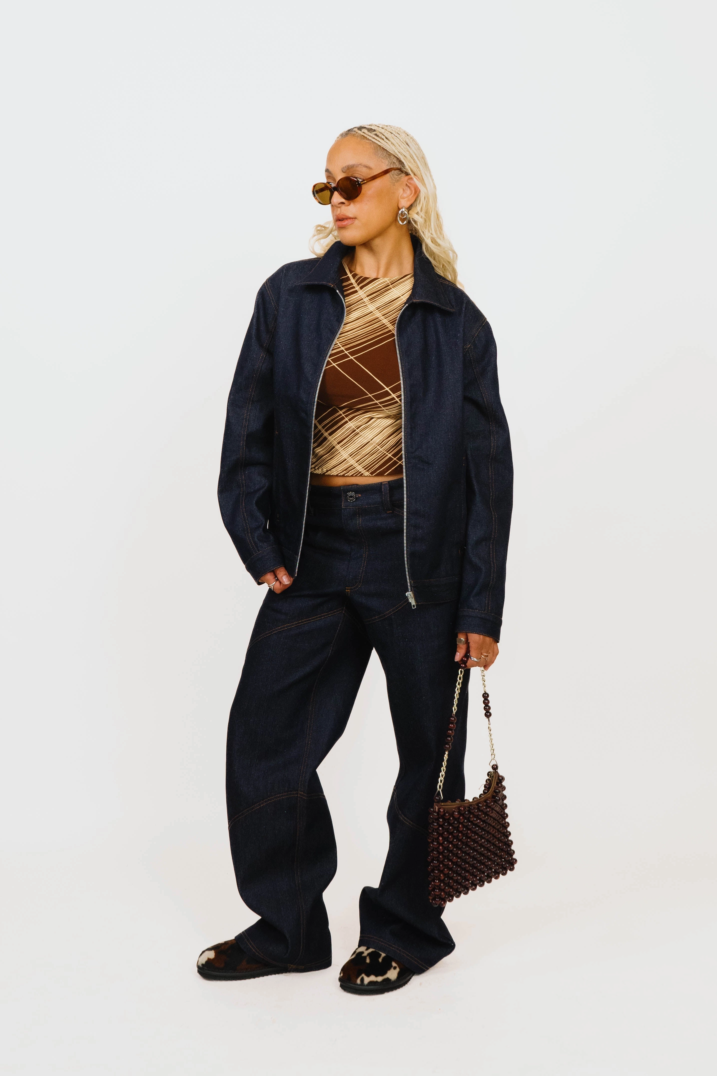 Wave Denim Contoured Panel Design