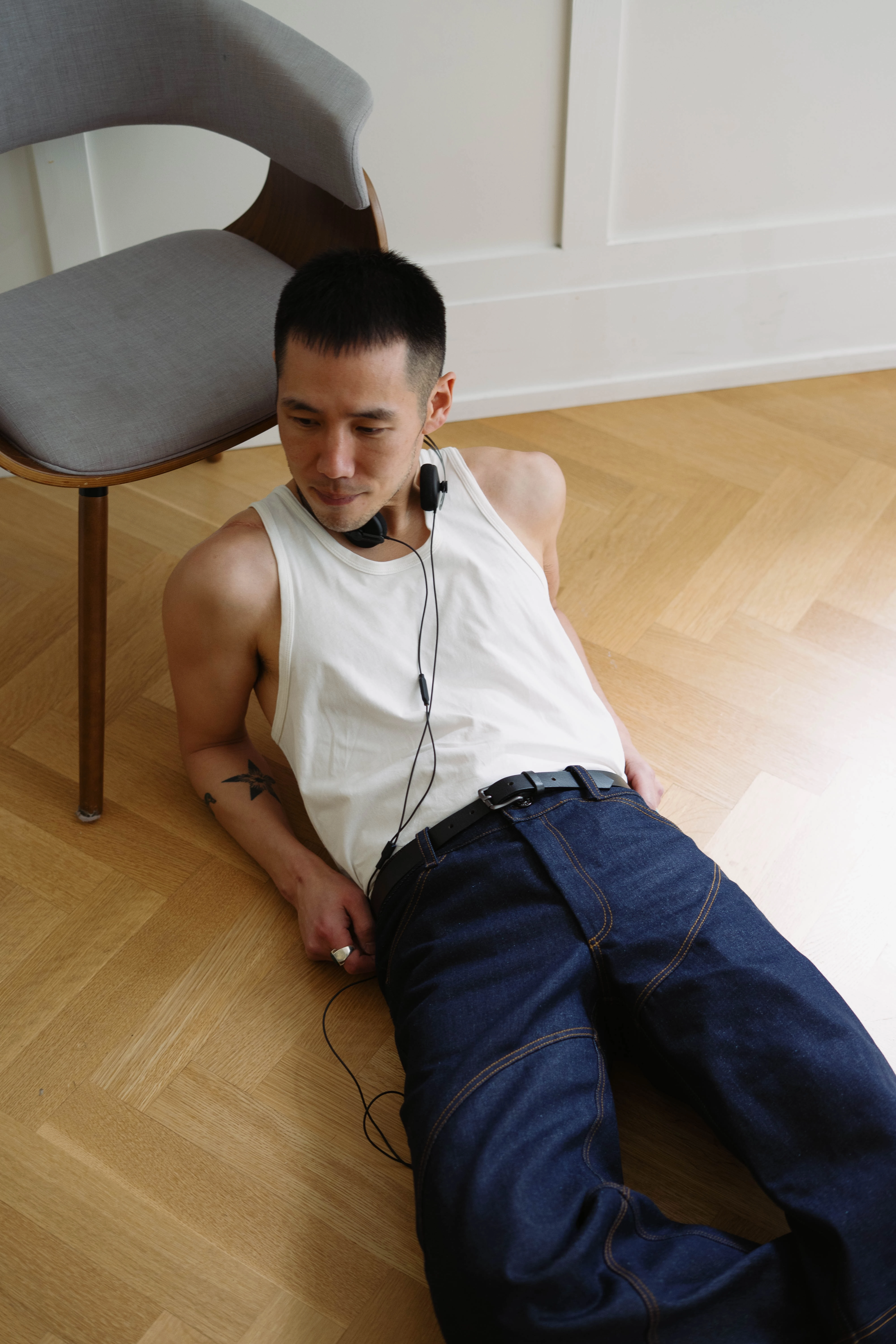 Wave Denim Stretch Layer Fit