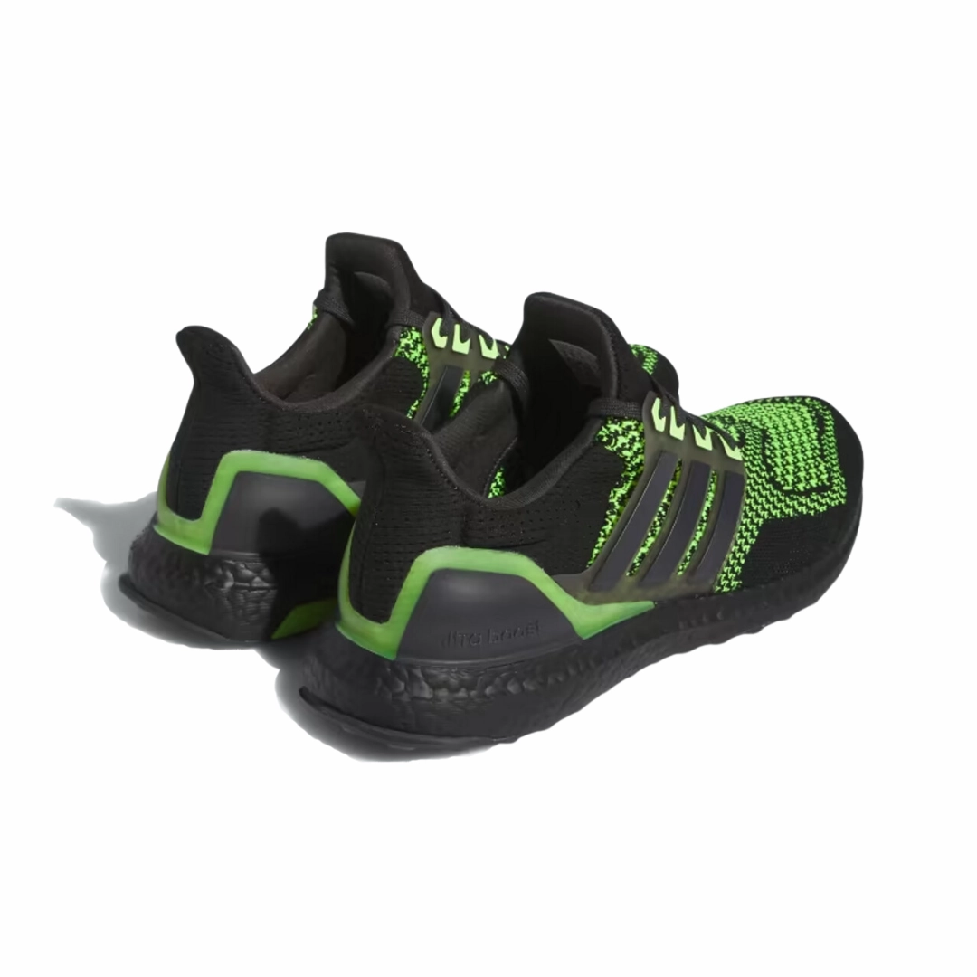 Synthetic Upper ADIDAS ID9682 ULTRABOOST 1.0 MN'S (Medium) Black/Carbon/Lemon PrimeKnit Textile Running Shoes