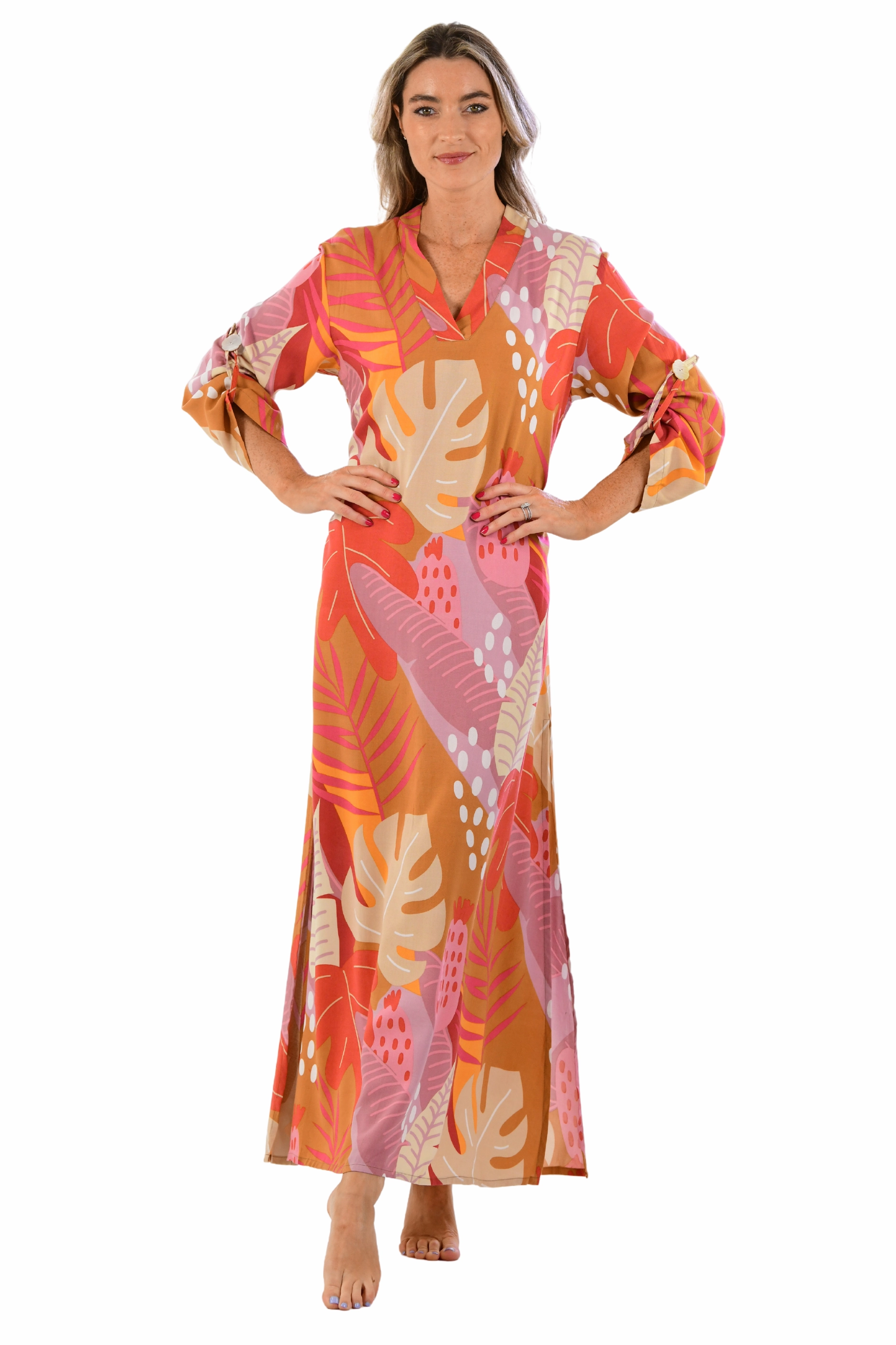 Exuma Kaftan / Citrus Tropical Power Soft