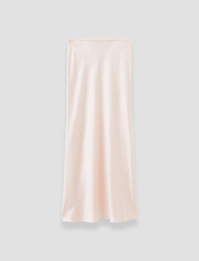 Isaak Long Silk Satin Skirt Print Mix