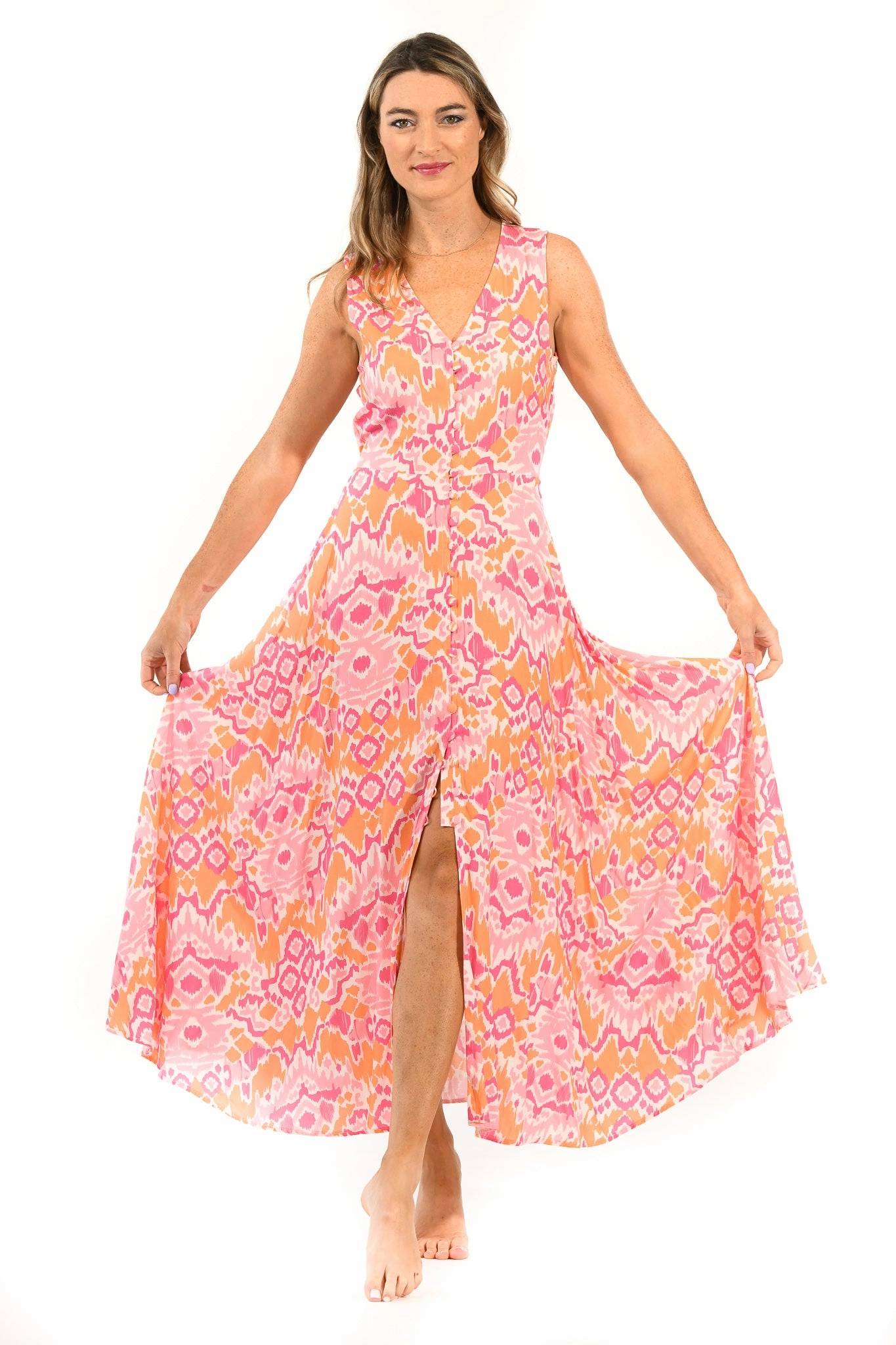 Fiji Dress / Sunset Smooth Texture