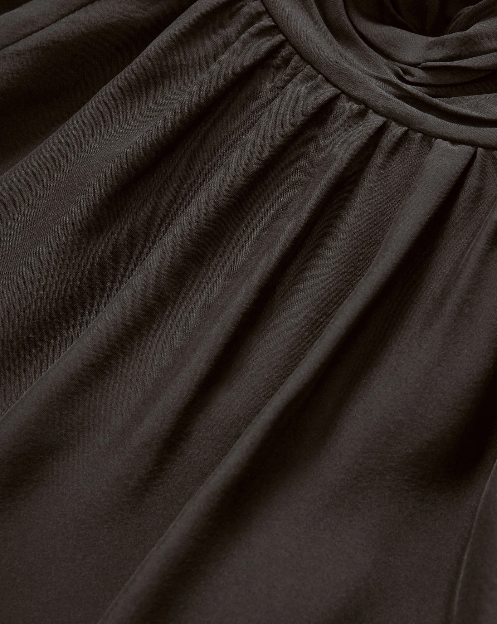 Alyssa Silk Turtleneck Blouse Black Snag Resistant Fabric Buttery Soft Handfeel