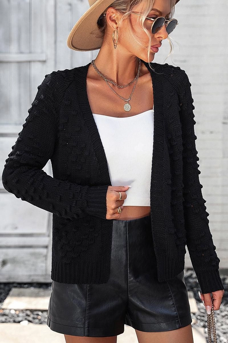 WOMEN OPEN FRONT SHORT CARDIGAN Breathable3DKnit