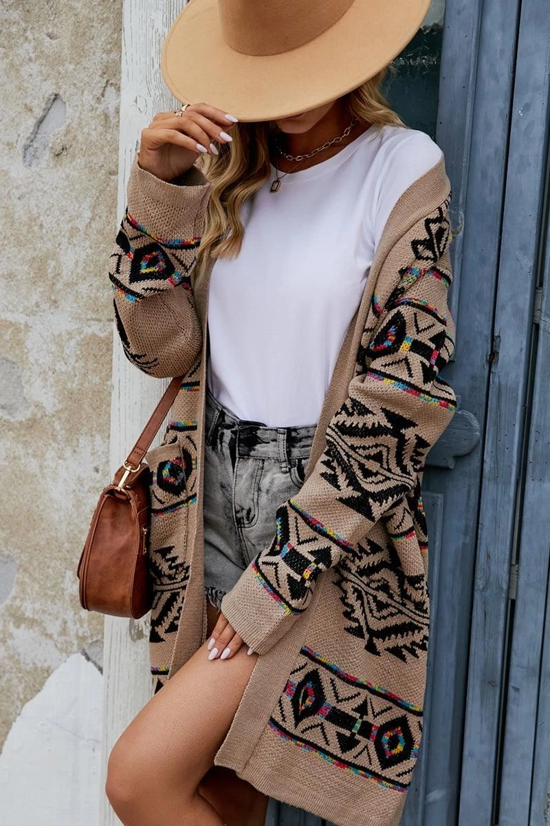 AntiStatic Material WOMENS OPEN FRONT KNITTED CARDIGAN