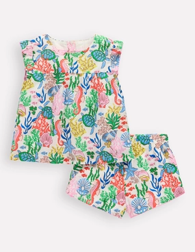 Woven Play Set-Multi Coral Cove Relaxed Running