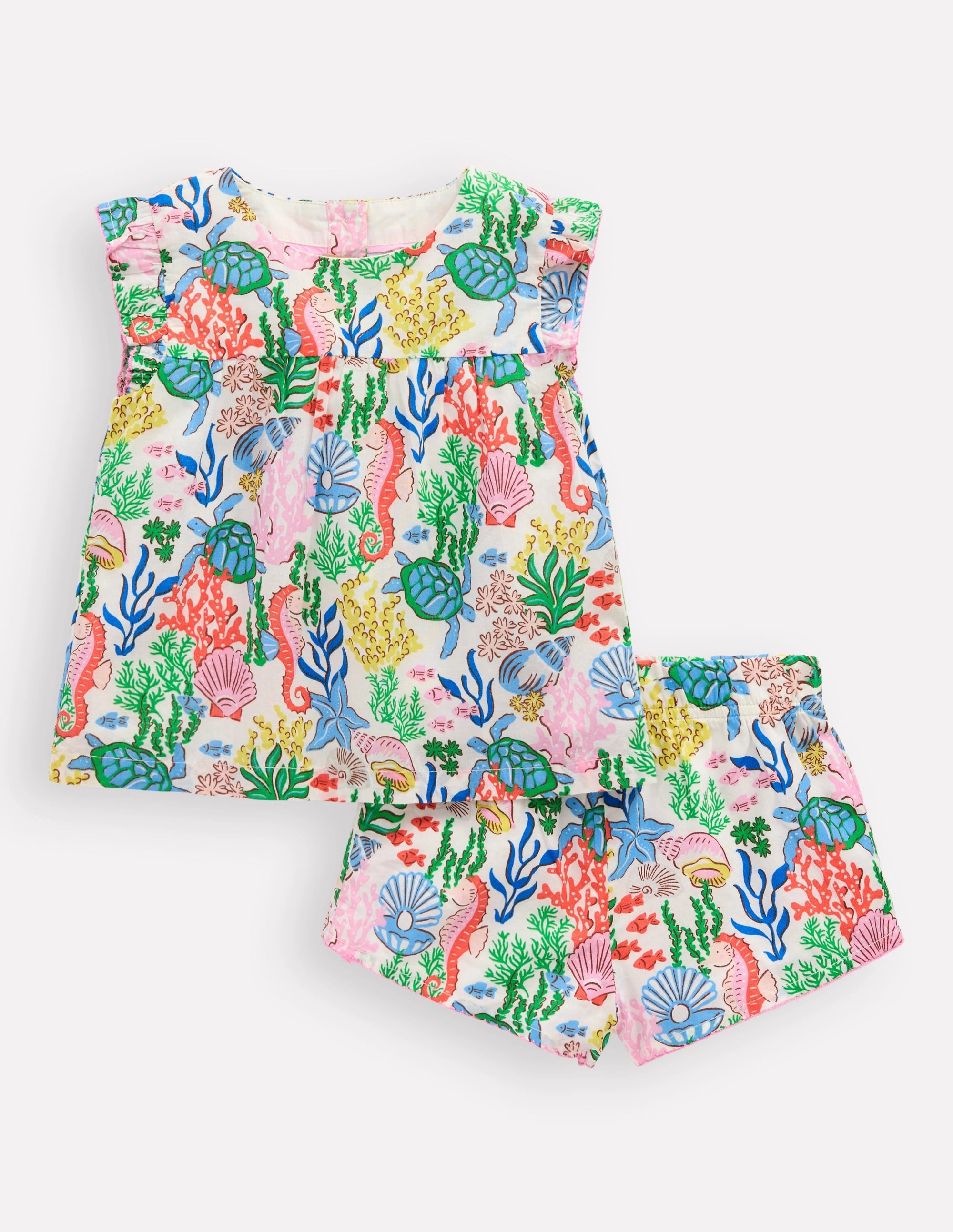 Lightweight Athlete Woven Play Set-Multi Coral Cove