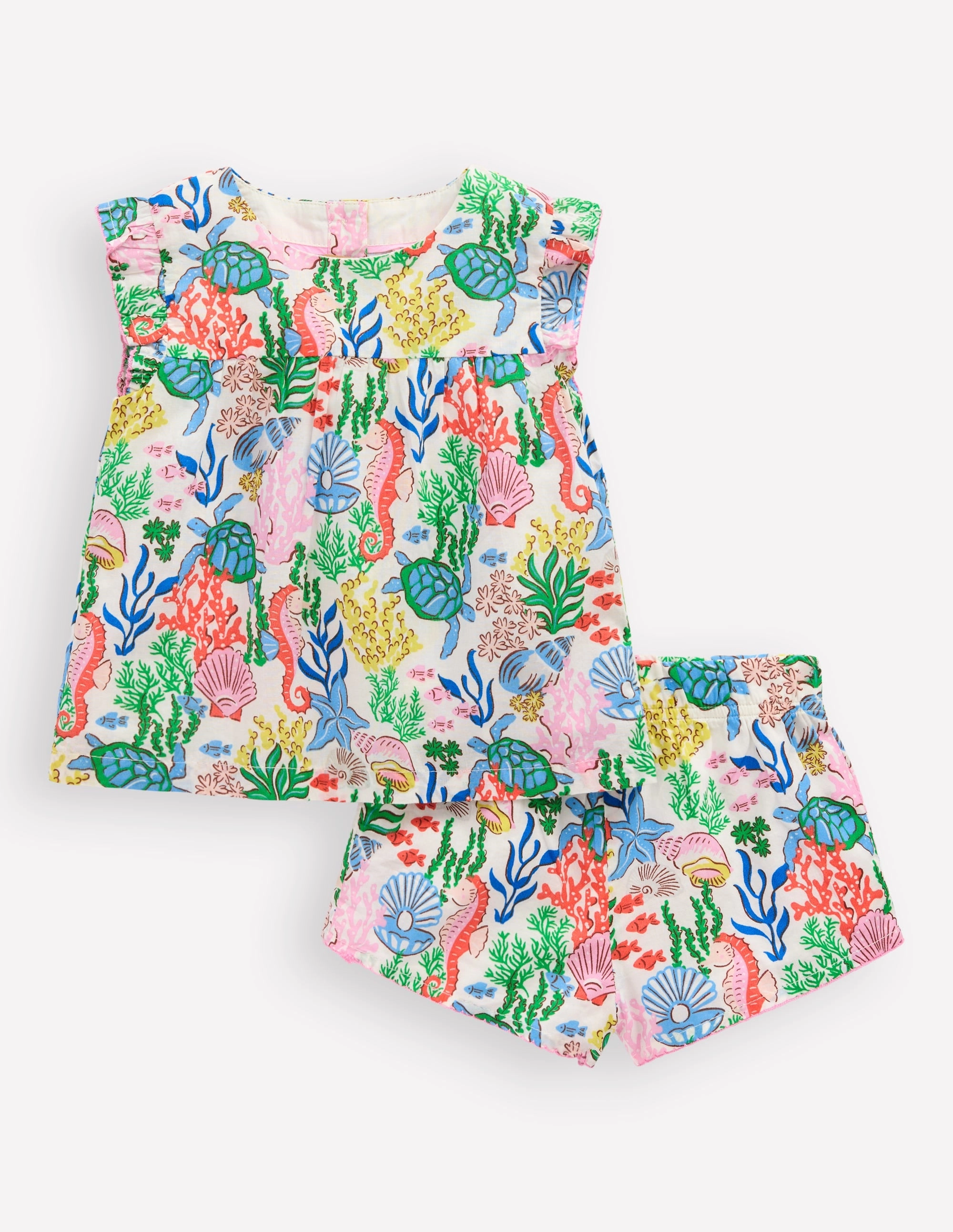 Woven Play Set-Multi Coral Cove Relaxed Running