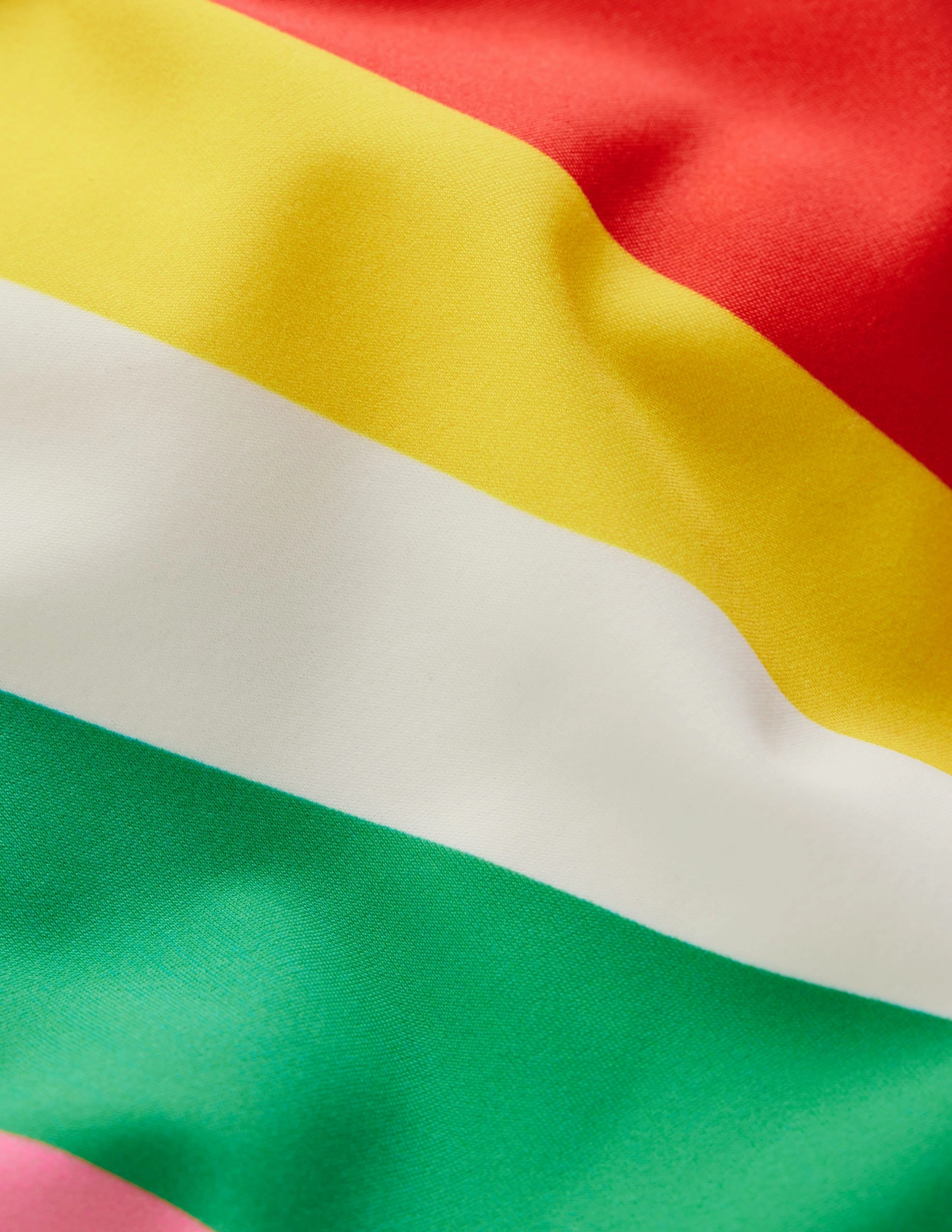 Patterned Bikini Bottoms-Multi Rainbow Swirl Side-Tie