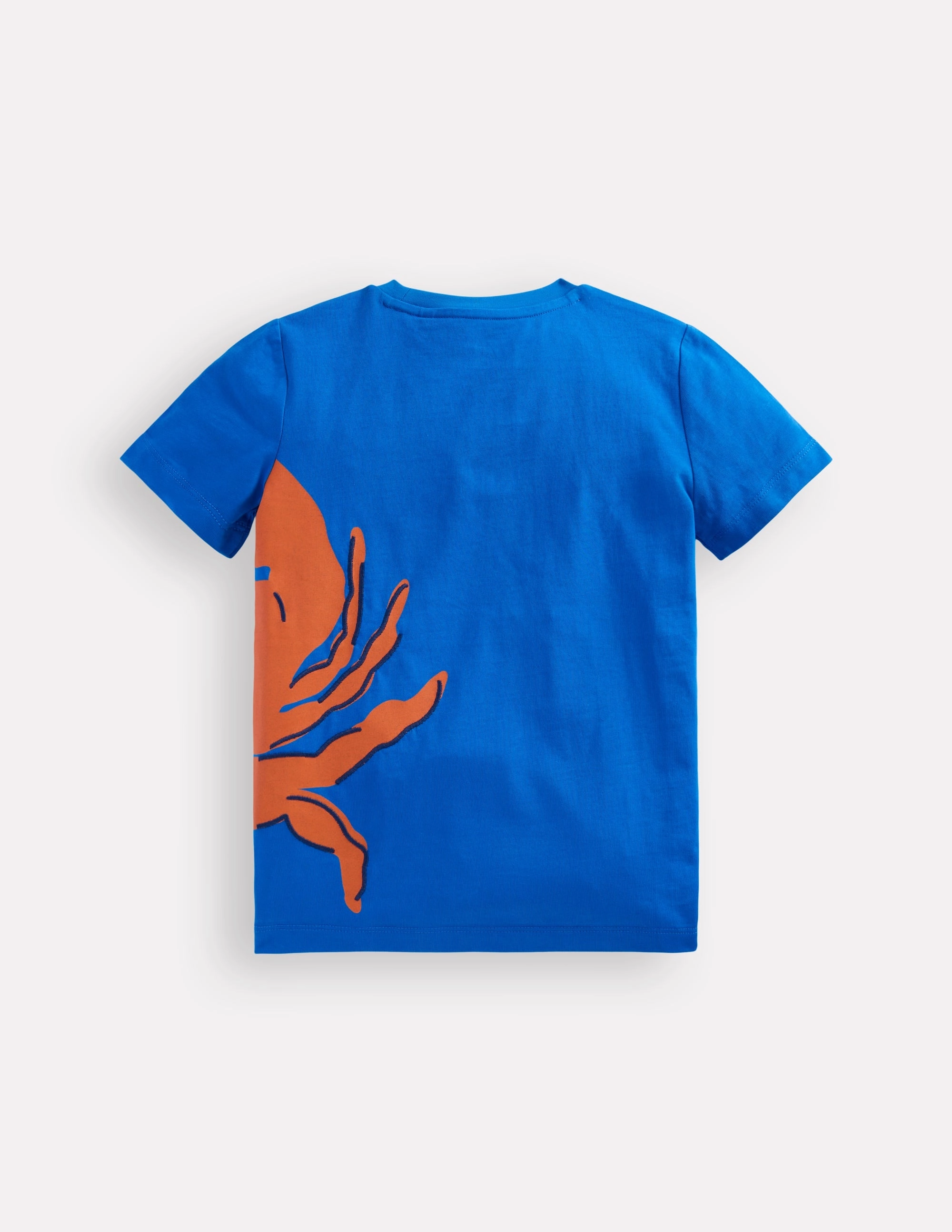 Sporty T-shirt Fun Graphic T-shirt-Kingfisher Blue Crab
