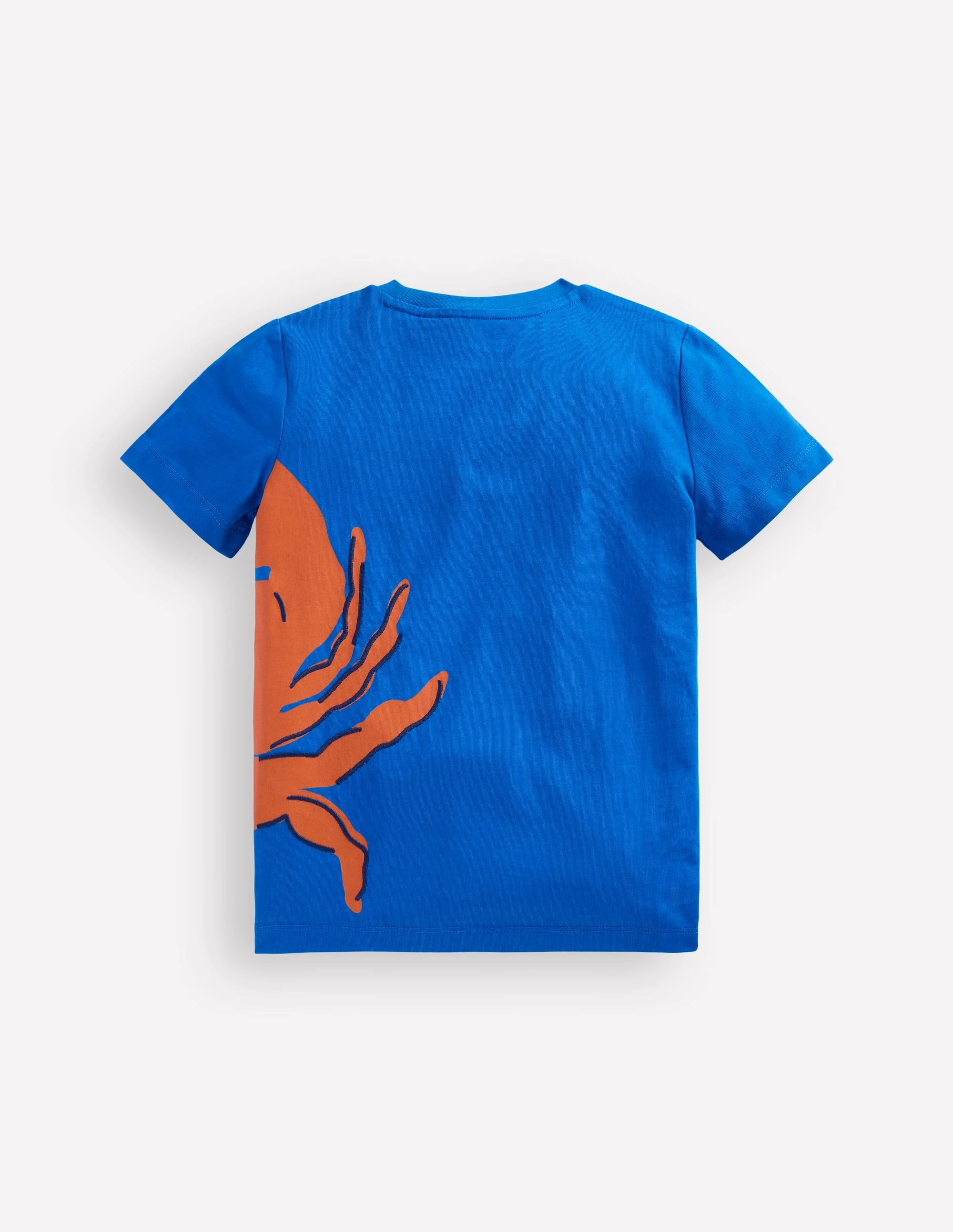 Fun Graphic T-shirt-Kingfisher Blue Crab NoSlipSurface Soft Hoodie