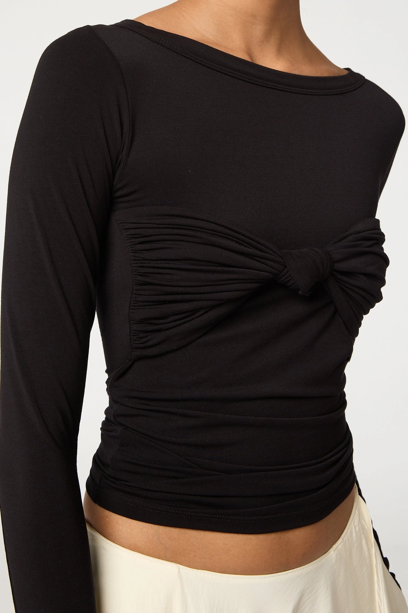 Drop Shoulder Silhouette Lightweight Knit ZOE TOP
